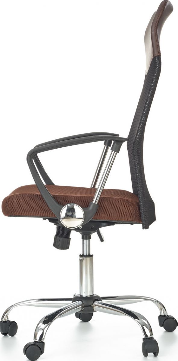 Office Chair Carrara | size: Width: 61cm, Height: 120cm, Depth: 63cm | color: Brown/Black | image: 3 | variant: 1002977