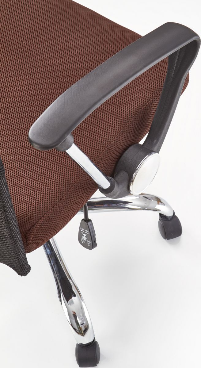 Office Chair Carrara | size: Width: 61cm, Height: 120cm, Depth: 63cm | color: Brown/Black | image: 4 | variant: 1002977