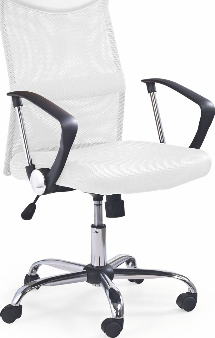 Office Chair Carrara | size: Width: 61cm, Height: 120cm, Depth: 63cm | color: White | image: 1 | variant: 1002978