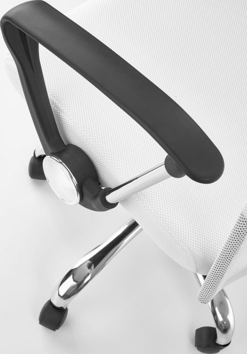 Office Chair Carrara | size: Width: 61cm, Height: 120cm, Depth: 63cm | color: White | image: 3 | variant: 1002978