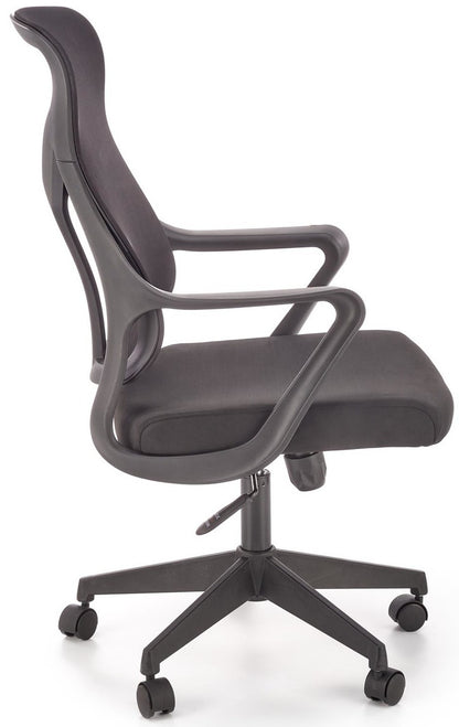 Office Chair Cassino | size: Width: 61cm, Height: 114cm, Depth: 67cm | color: Black | image: 2 | variant: 1002949