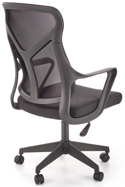 Office Chair Cassino | size: Width: 61cm, Height: 114cm, Depth: 67cm | color: Black | image: 3 | variant: 1002949