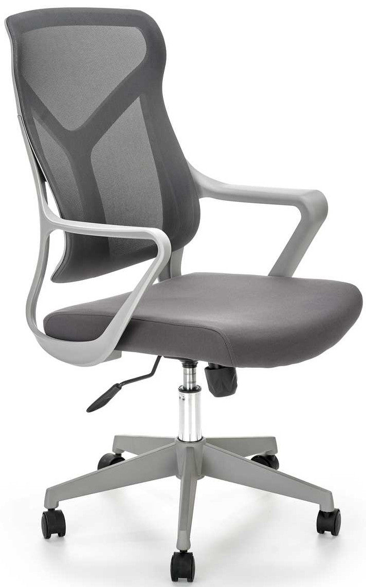 Office Chair Cassino | size: Width: 61cm, Height: 114cm, Depth: 67cm | color: Gray | image: 1 | variant: 1002950