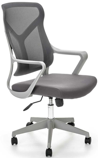 Office Chair Cassino | size: Width: 61cm, Height: 114cm, Depth: 67cm | color: Gray | image: 1 | variant: 1002950