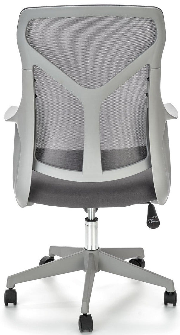 Office Chair Cassino | size: Width: 61cm, Height: 114cm, Depth: 67cm | color: Gray | image: 2 | variant: 1002950