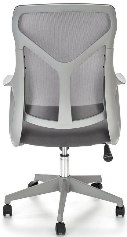 Office Chair Cassino | size: Width: 61cm, Height: 114cm, Depth: 67cm | color: Gray | image: 2 | variant: 1002950