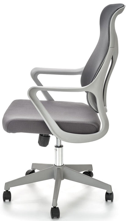 Office Chair Cassino | size: Width: 61cm, Height: 114cm, Depth: 67cm | color: Gray | image: 4 | variant: 1002950