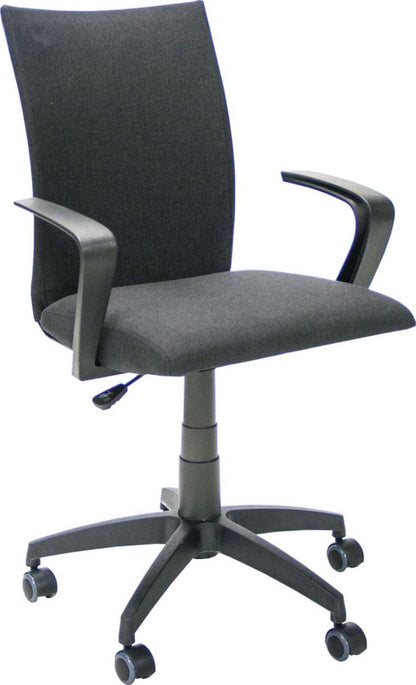 Office Chair Claudia | size: Width: 56cm, Height: 87-96.5cm, Depth: 57cm | color: Black | image: 1 | variant: 1005225