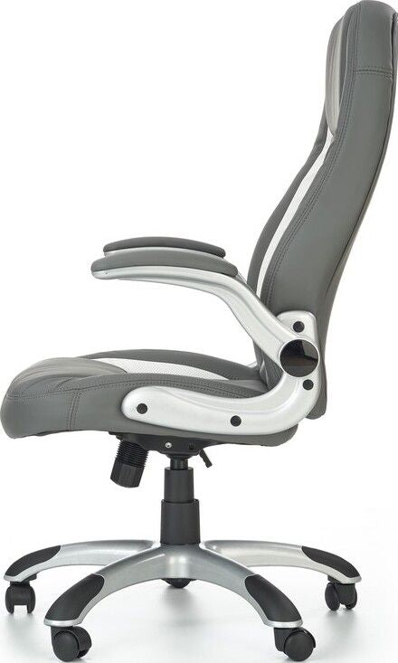 Office Chair Colleferro | size: Width: 67cm, Height: 120cm, Depth: 65cm | color: Gray | image: 3 | variant: 1002945