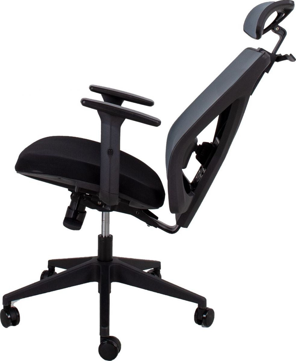 Office Chair Colwyn Bay | size: Width: 64cm, Height: 110-120cm, Depth: 65cm | color: Gray | image: 5 | variant: 1001203