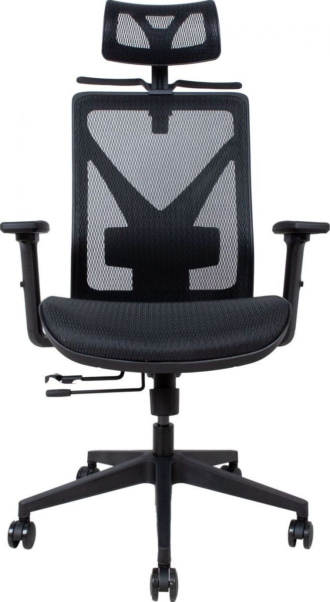 Office Chair Colwyn Bay | size: Width: 64cm, Height: 120cm, Depth: 65cm | color: Black | image: 2 | variant: 1001204