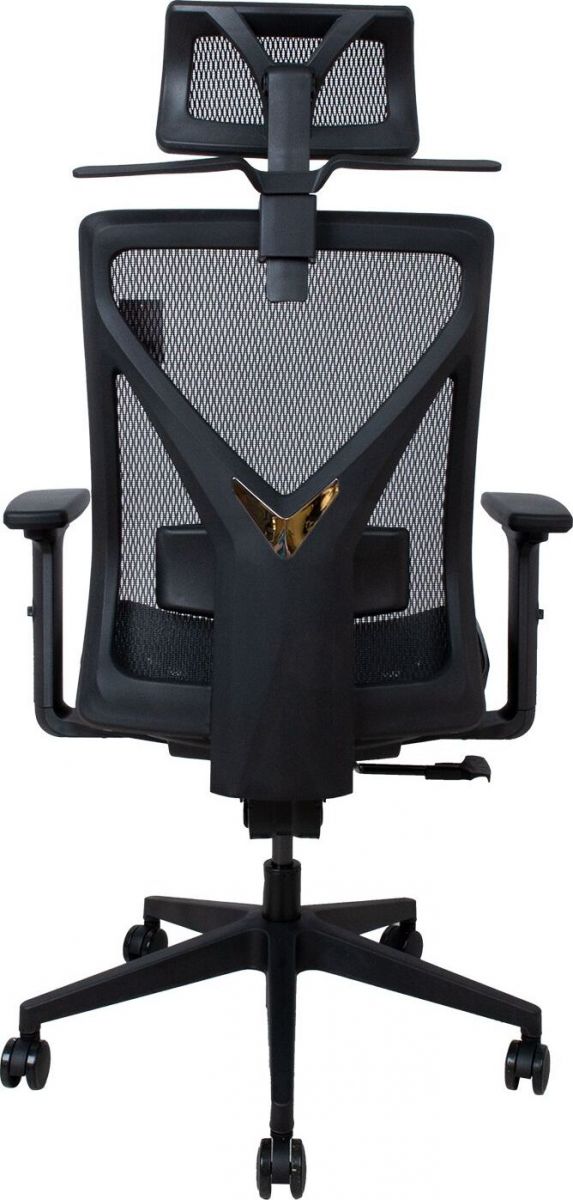 Office Chair Colwyn Bay | size: Width: 64cm, Height: 120cm, Depth: 65cm | color: Black | image: 4 | variant: 1001204