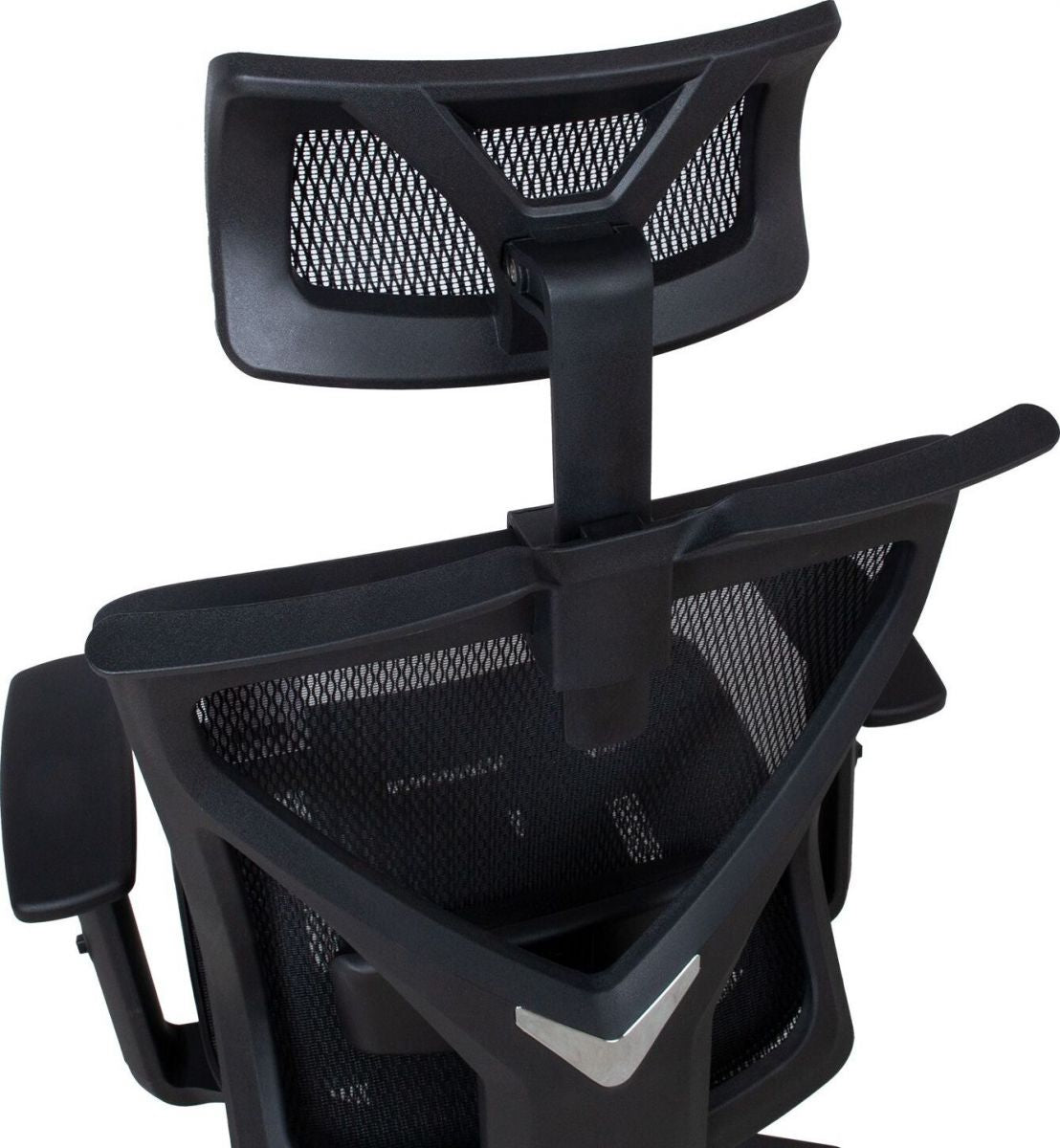 Office Chair Colwyn Bay | size: Width: 64cm, Height: 120cm, Depth: 65cm | color: Black | image: 5 | variant: 1001204
