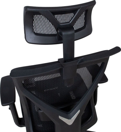 Office Chair Colwyn Bay | size: Width: 64cm, Height: 120cm, Depth: 65cm | color: Black | image: 5 | variant: 1001204