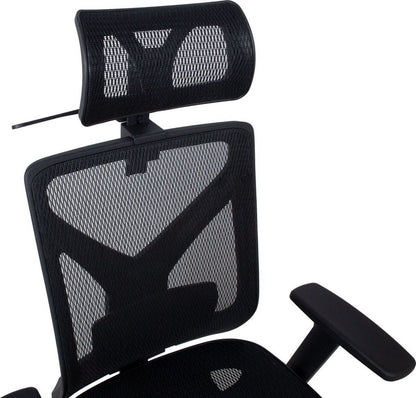 Office Chair Colwyn Bay | size: Width: 64cm, Height: 120cm, Depth: 65cm | color: Black | image: 6 | variant: 1001204
