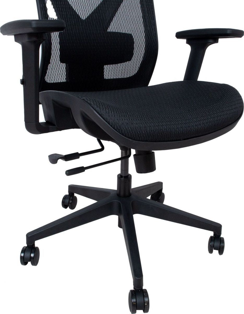 Office Chair Colwyn Bay | size: Width: 64cm, Height: 120cm, Depth: 65cm | color: Black | image: 7 | variant: 1001204