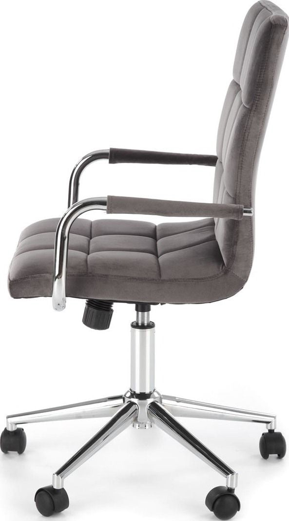 Office Chair Como | size: Width: 53cm, Height: 105cm, Depth: 60cm | color: Gray | image: 2 | variant: 1002908