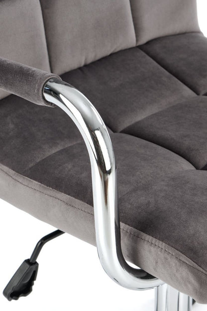 Office Chair Como | size: Width: 53cm, Height: 105cm, Depth: 60cm | color: Gray | image: 5 | variant: 1002908