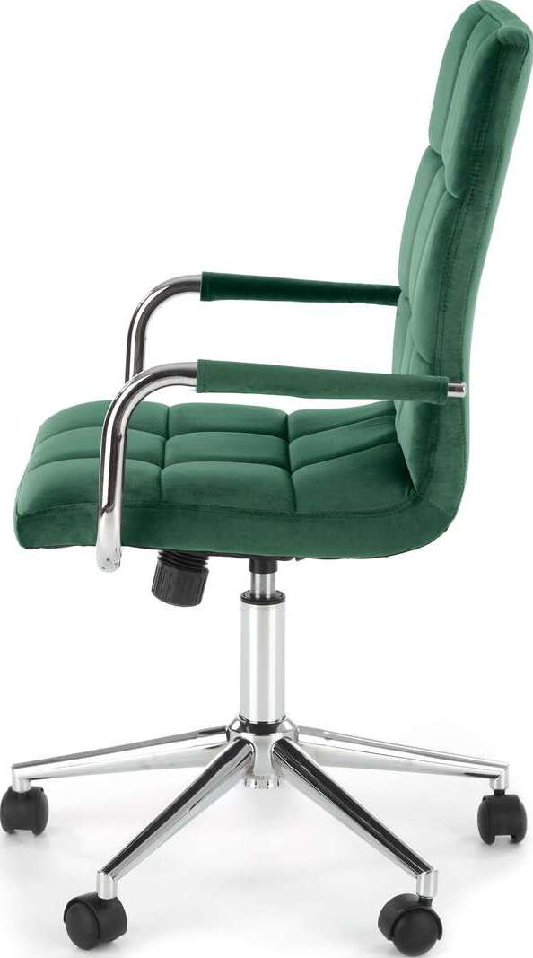 Office Chair Como | size: Width: 53cm, Height: 105cm, Depth: 60cm | color: Green | image: 3 | variant: 1002910