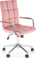 Office Chair Como | size: Width: 53cm, Height: 105cm, Depth: 60cm | color: Pink | image: 1 | variant: 1002909