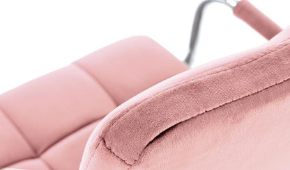 Office Chair Como | size: Width: 53cm, Height: 105cm, Depth: 60cm | color: Pink | image: 3 | variant: 1002909