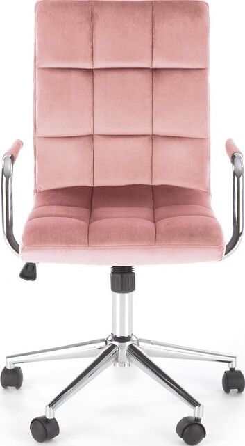 Office Chair Como | size: Width: 53cm, Height: 105cm, Depth: 60cm | color: Pink | image: 4 | variant: 1002909