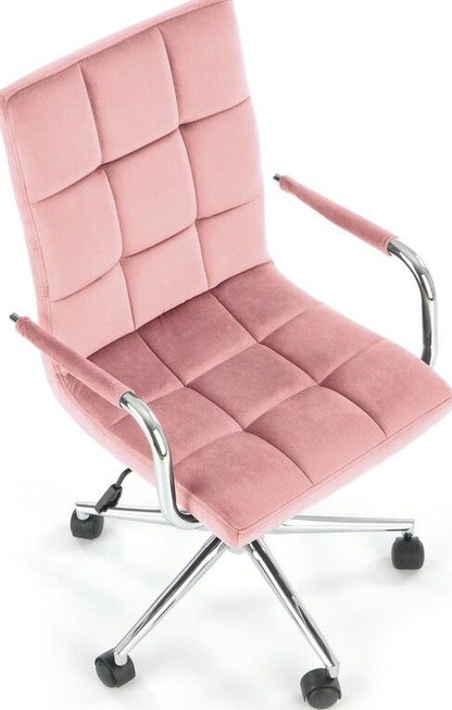 Office Chair Como | size: Width: 53cm, Height: 105cm, Depth: 60cm | color: Pink | image: 5 | variant: 1002909