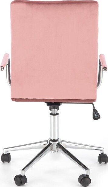 Office Chair Como | size: Width: 53cm, Height: 105cm, Depth: 60cm | color: Pink | image: 6 | variant: 1002909