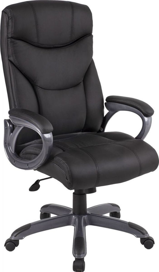 Office Chair Connor | size: Width: 73.5cm, Height: 115-124cm, Depth: 65.5cm | color: Black | image: 1 | variant: 1005227