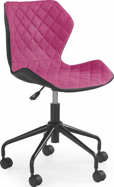 Office Chair Cremona | size: Width: 48cm, Height: 88cm, Depth: 53cm | color: Pink | image: 1 | variant: 1002931