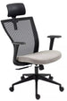 Office Chair Crewe | size: Width: 59cm, Height: 109cm, Depth: 48cm | color: Black/Grey | image: 0 | variant: 1004204