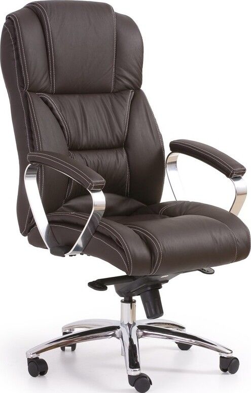 Office Chair Cuneo | size: Width: 68cm, Height: 118cm, Depth: 54cm | color: Brown | image: 1 | variant: 1002894