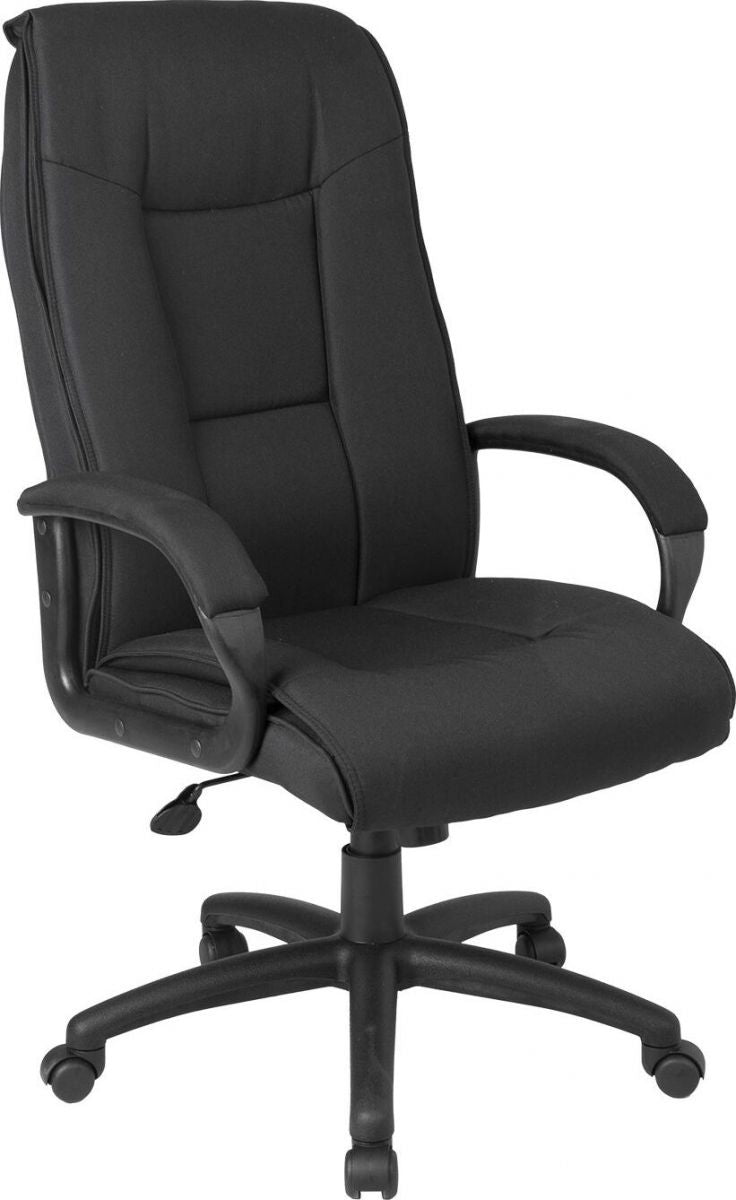 Office Chair Denbigh | size: Width: 68.5cm, Height: 115.5-124.5cm, Depth: 76.5cm | color: Black | image: 1 | variant: 1001196