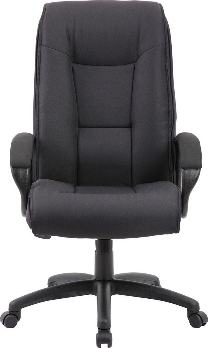 Office Chair Denbigh | size: Width: 68.5cm, Height: 115.5-124.5cm, Depth: 76.5cm | color: Black | image: 2 | variant: 1001196