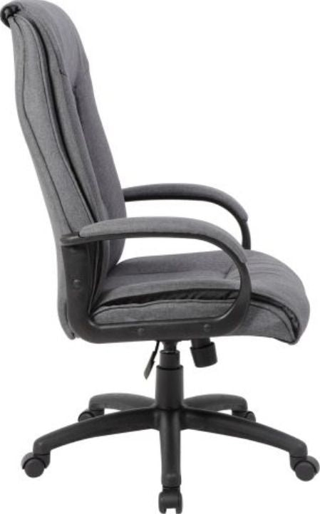 Office Chair Denbigh | size: Width: 68.5cm, Height: 115.5-124.5cm, Depth: 76.5cm | color: Gray | image: 2 | variant: 1001195