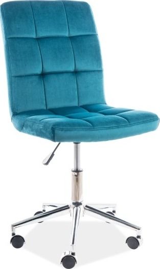 Office Chair Derry | size: Width: 45cm, Height: 87-97cm, Depth: 40cm | color: Blue | image: 1 | variant: 1004135