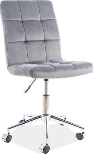 Office Chair Derry | size: Width: 45cm, Height: 87-97cm, Depth: 40cm | color: Gray | image: 1 | variant: 1004136