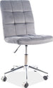 Office Chair Derry | size: Width: 45cm, Height: 87-97cm, Depth: 40cm | color: Gray | image: 1 | variant: 1004136
