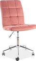 Office Chair Derry | size: Width: 45cm, Height: 87-97cm, Depth: 40cm | color: Pink | image: 1 | variant: 1004137