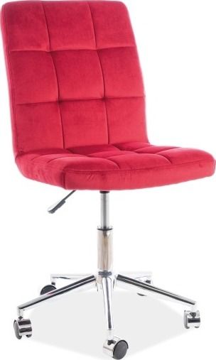 Office Chair Derry | size: Width: 45cm, Height: 87-97cm, Depth: 40cm | color: Red | image: 1 | variant: 1004138