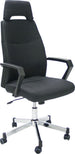 Office Chair Dominic | size: Width: 48.5cm, Height: 113.5-121cm, Depth: 59cm | color: Black | image: 1 | variant: 1005245