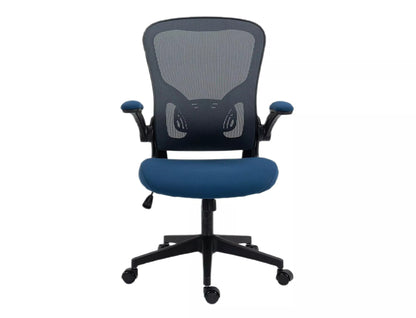 Office Chair Doncaster | size: Width: 65cm, Height: 110cm, Depth: 47cm | color: Grey/Blue | image: 3 | variant: 1004213