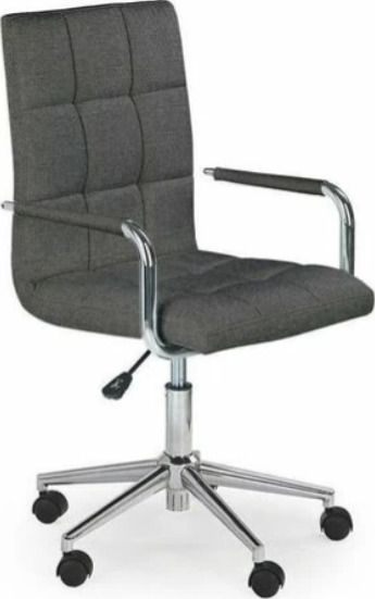 Office Chair East Bridgwater | size: Width: 53cm, Height: 109cm, Depth: 60cm | color: Gray | image: 1 | variant: 1007013