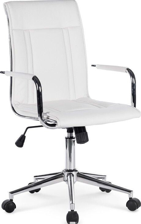 Office Chair East Burton upon Trent | size: Width: 44cm, Height: 94cm, Depth: 46cm | color: White | image: 1 | variant: 1007015