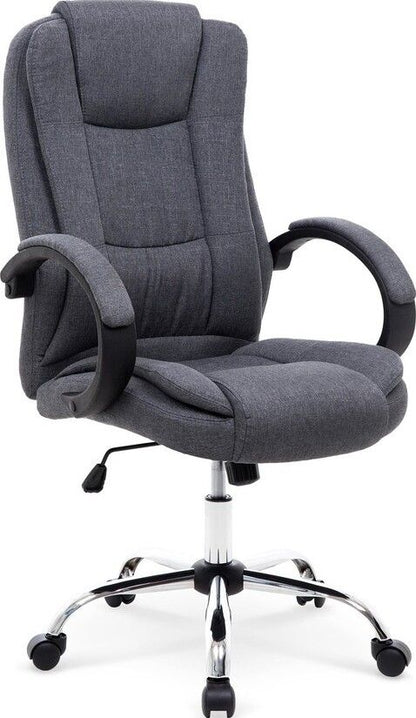 Office Chair East Clacton | size: Width: 64cm, Height: 118cm, Depth: 75cm | color: Gray | image: 1 | variant: 1007020