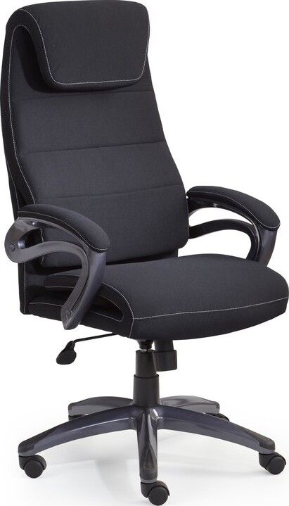 Office Chair East Crickhowell | size: Width: 65cm, Height: 125cm, Depth: 58cm | color: Black | image: 1 | variant: 1007042