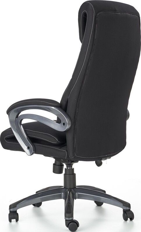 Office Chair East Crickhowell | size: Width: 65cm, Height: 125cm, Depth: 58cm | color: Black | image: 3 | variant: 1007042
