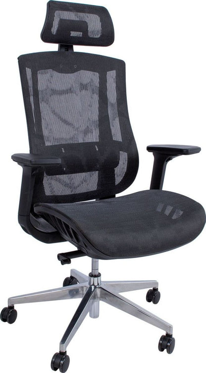 Office Chair East Hafnarfjorur | size: Width: 70cm, Height: 126cm, Depth: 70cm | color: Black | image: 1 | variant: 1005922