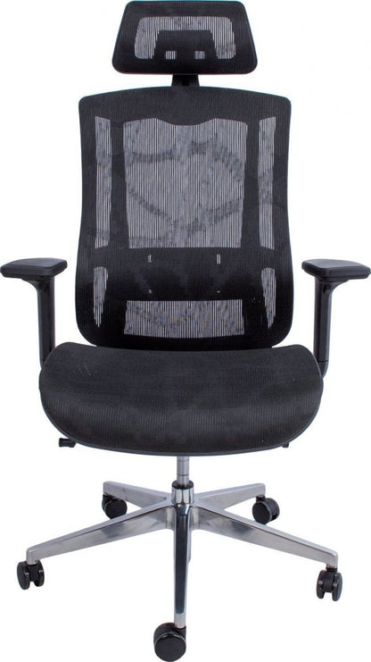 Office Chair East Hafnarfjorur | size: Width: 70cm, Height: 126cm, Depth: 70cm | color: Black | image: 2 | variant: 1005922