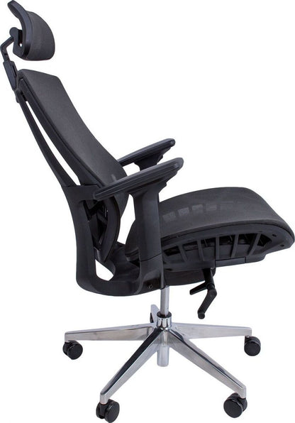 Office Chair East Hafnarfjorur | size: Width: 70cm, Height: 126cm, Depth: 70cm | color: Black | image: 5 | variant: 1005922
